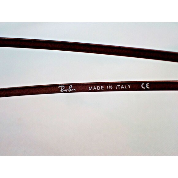 RayBan Eye Glass Frames RB 6128 2511 52 18 135 Tortoise Red Brown Made in Italy - Picture 7 of 14